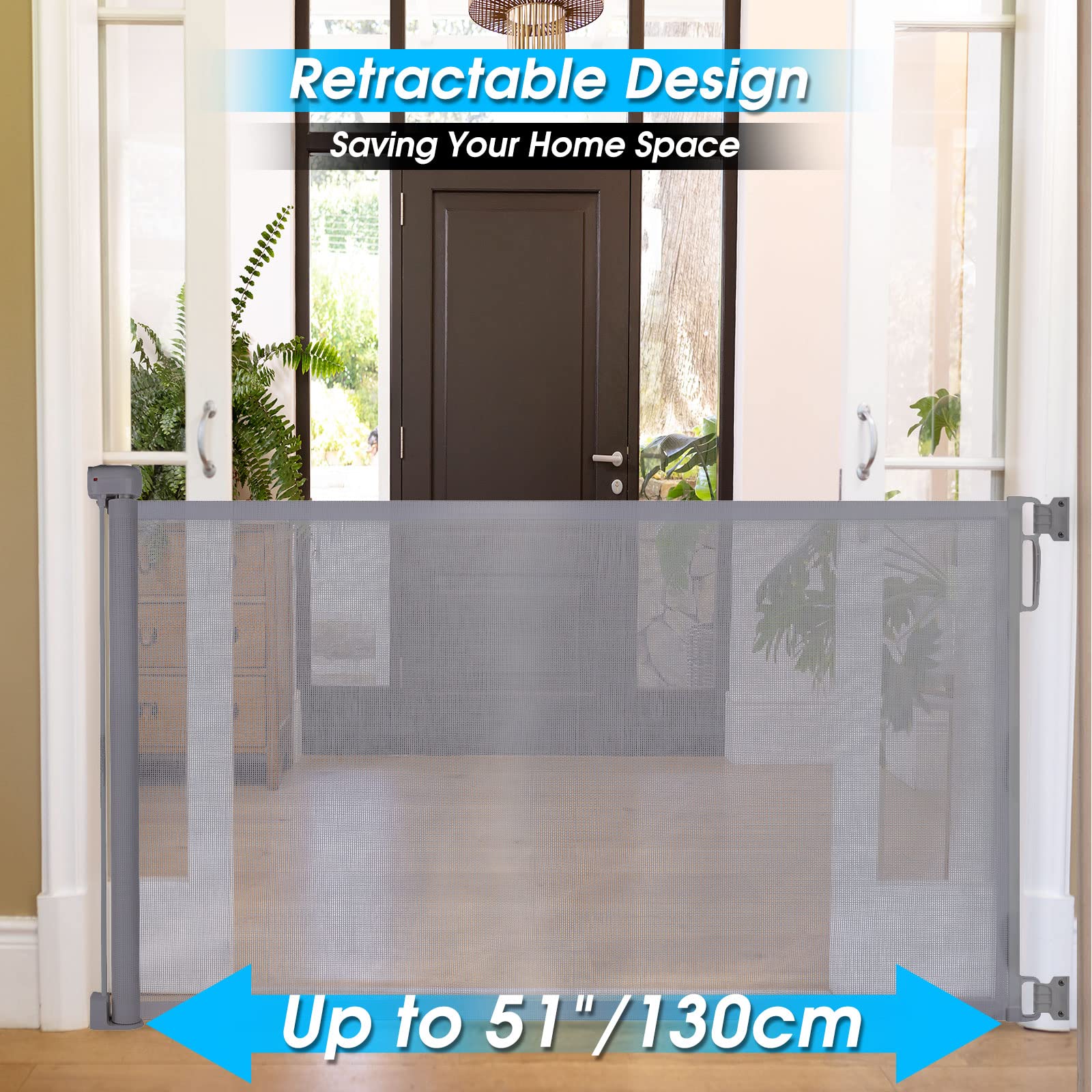 Retractable Baby Gate for Stairs - 33
