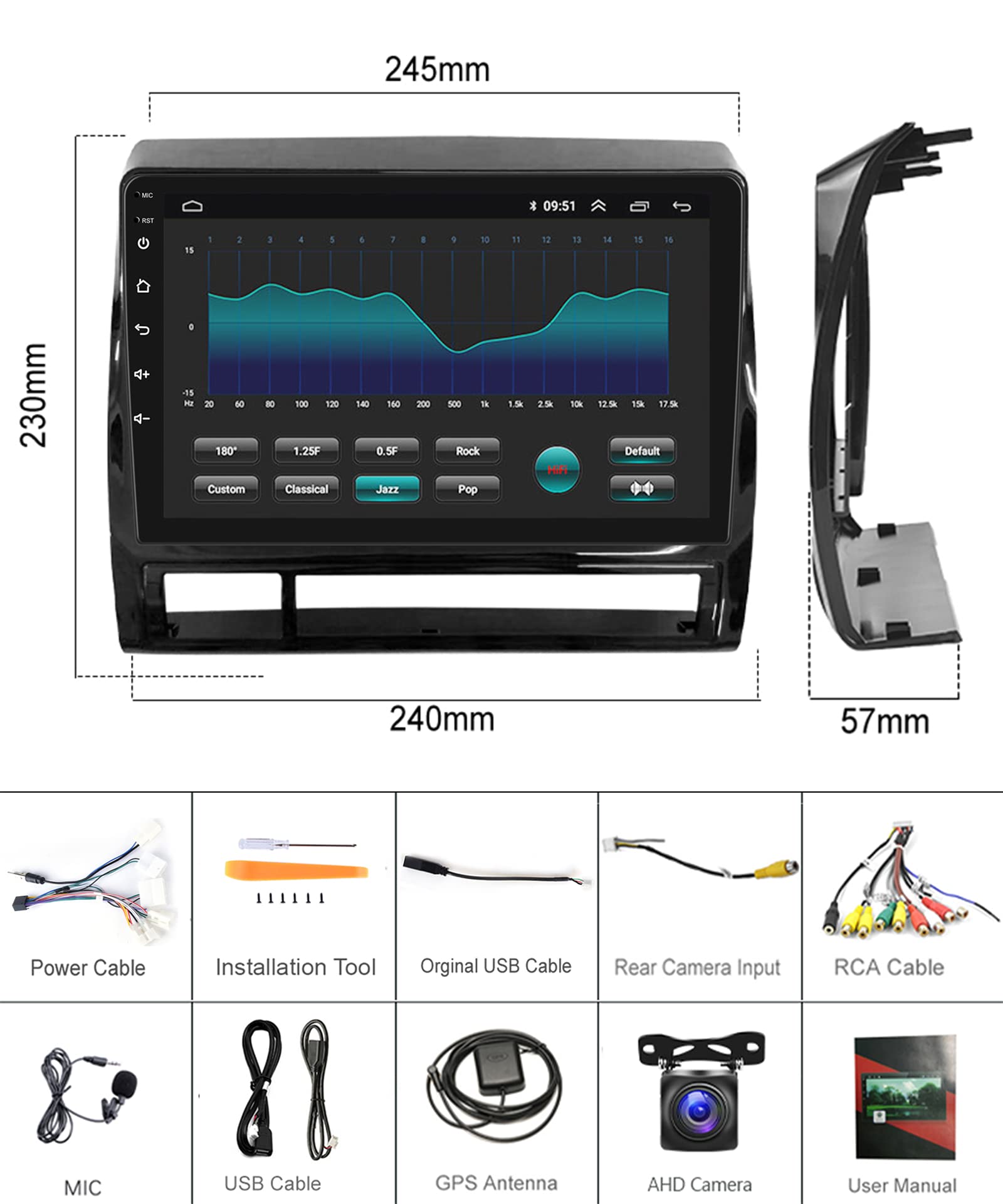 2G 32G Android Car Stereo for Toyota Tacoma 2005-2015 | 9