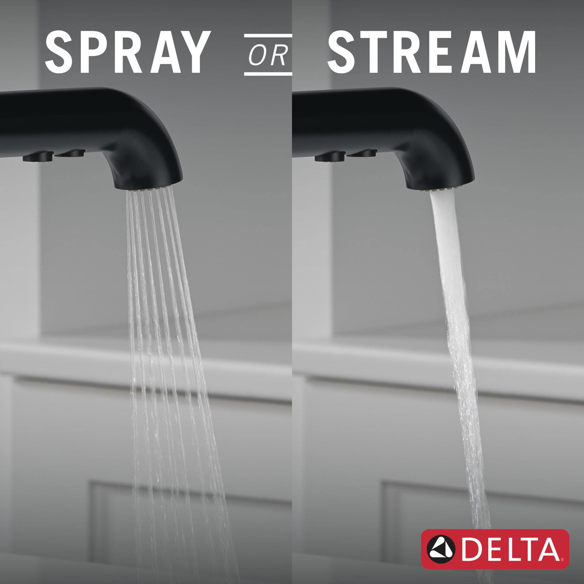 Delta Almari Pull-Out Kitchen Faucet in Matte Black - Magnetic Docking Sprayer, High Arc Commercial-Grade Kitchen Sink Faucet for Modern Homes (Model 16943-BL-DST) | Perfect for Busy Cooks & Deep Sink Cleaning