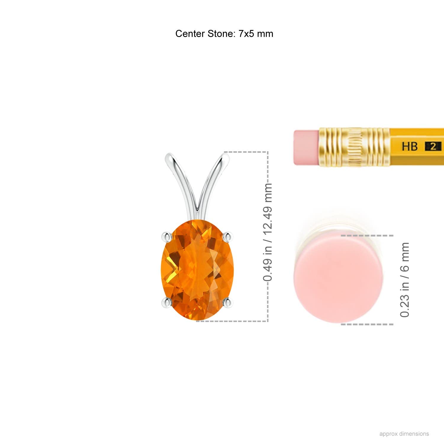 Natural Prong-Set Oval Fire Opal Solitaire Pendant in Sterling Silver/14K Gold/Platinum | Women's Jewelry Gift for Birthday, Engagement, Anniversary | Perfect for Everyday Wear, Date Nights & Special Occasions