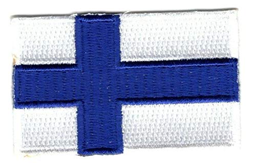 Finland Flag Iron On Patch 2.5