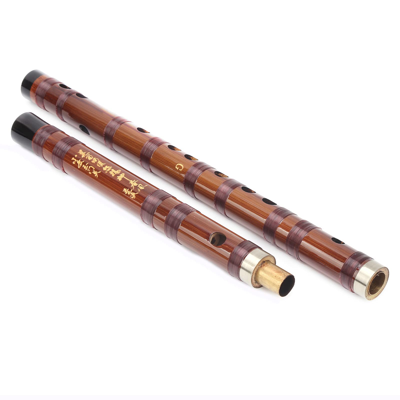 Bamboo Flute & Wooden Dry Bitter Flute Set - Traditional Orchestra Instruments with Storage Box ZD-02 | Adult Wooden Flutes for Beginners & Professionals | Perfect for Meditation, Music Practice & Cultural Performances