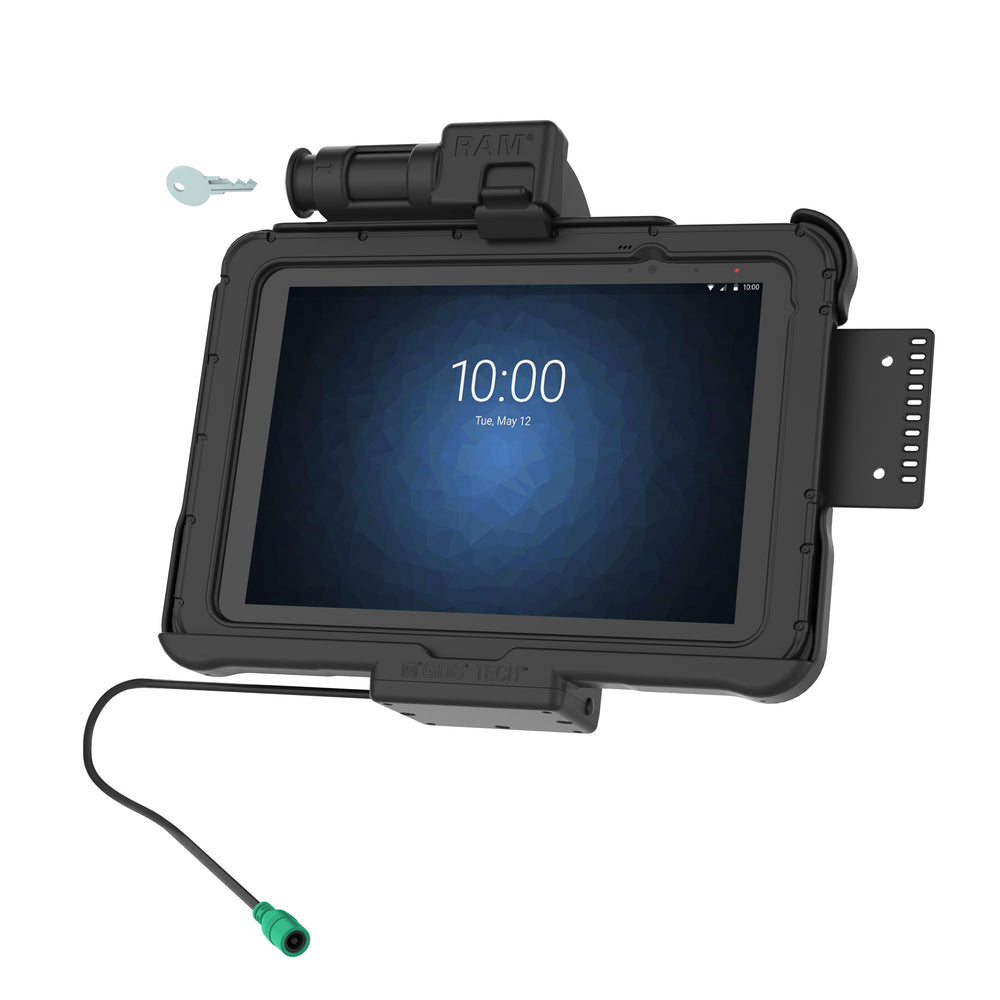 GDS® Key Locking Powered Dock for Zebra ET5x 10.1 Series (RAM HOL ZE11PKLU) - Secure Charging Station for Retail & Warehouse Use