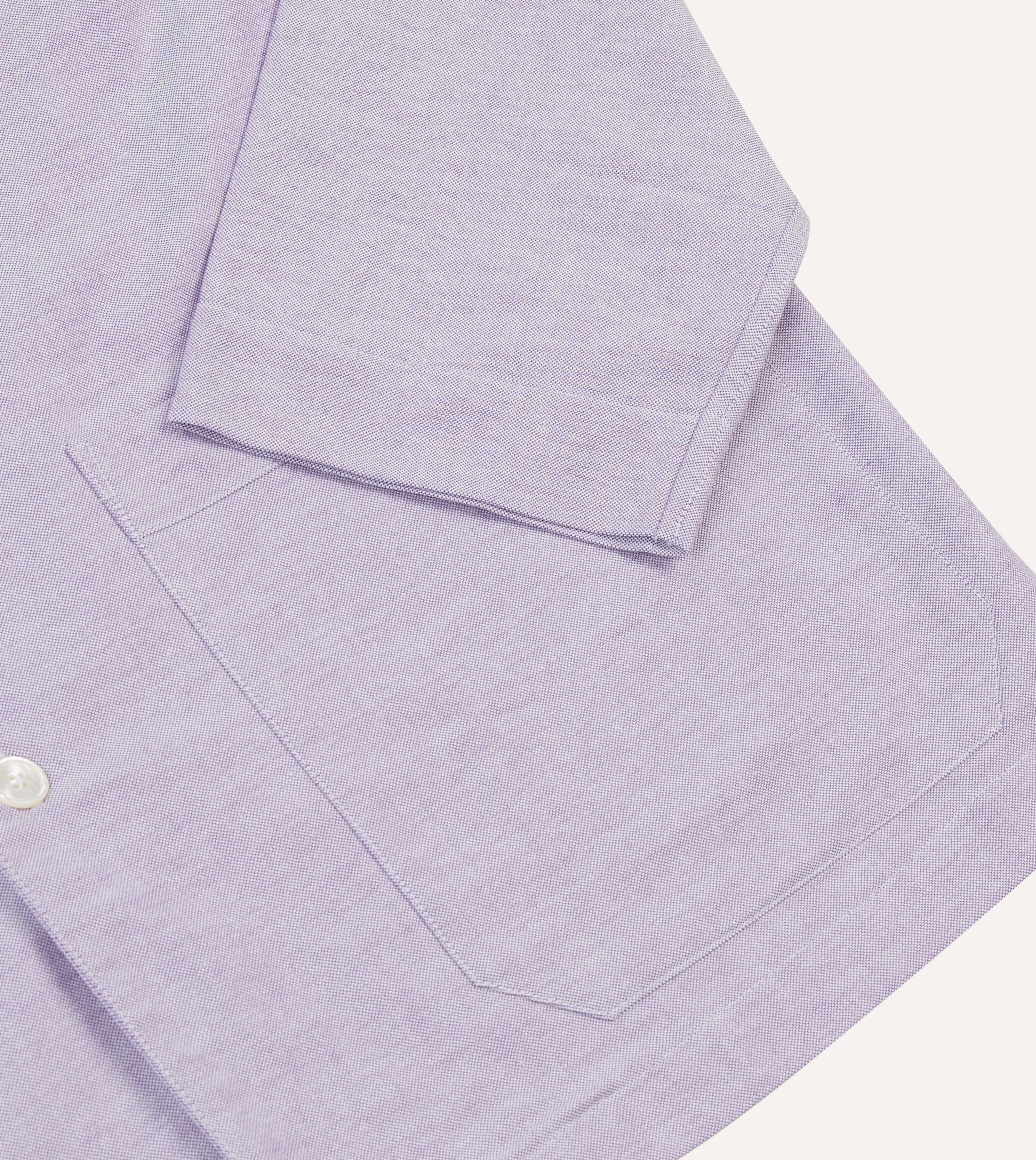 Lilac Oxford Cotton Pajama Set for Women - Soft & Comfortable Sleepwear - Perfect for Nighttime Relaxation & Lounging