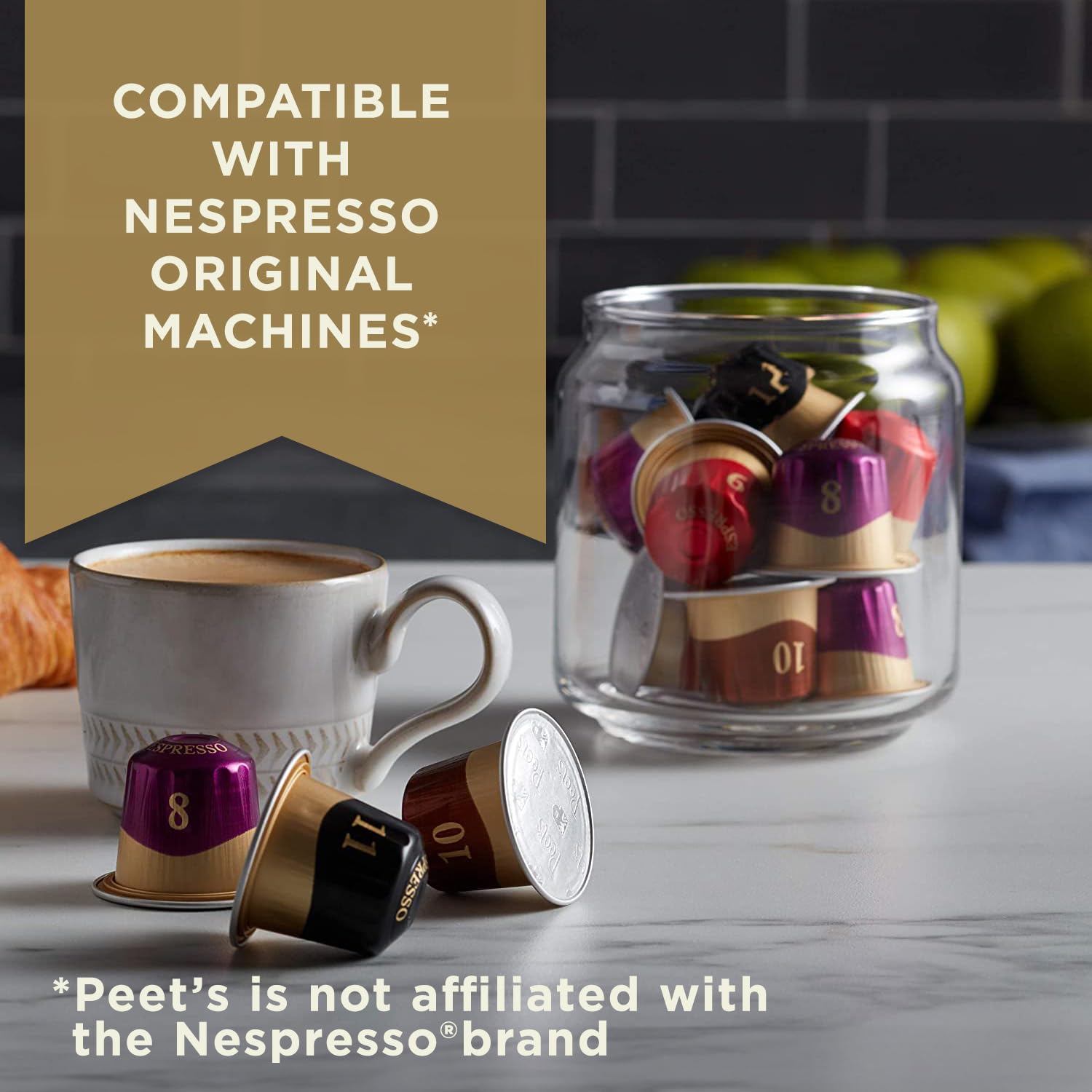 Peet's Coffee Gifts - 40 Count Espresso Coffee Pods Variety Pack (Dark & Medium Roast) | Perfect for Keurig Machines, Office Coffee Breaks & Home Brewing