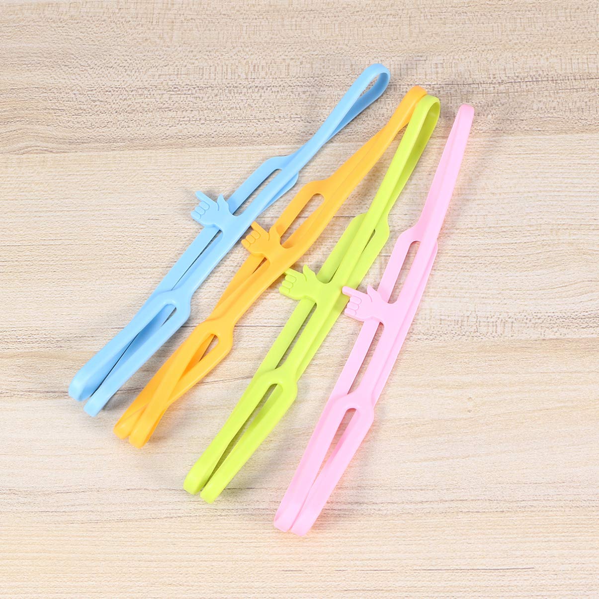 4pcs Cute Cartoon Silicone Bookmarks - Non-Slip Finger Bookmark Set for Kids & Adults - Perfect for Reading, Studying, and Gift Giving