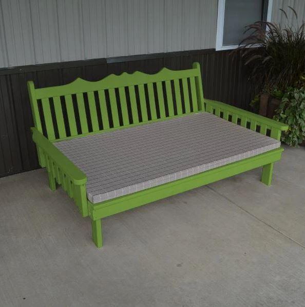 Royal English Daybed in Yellow Pine by A&L Furniture – Elegant Sofa Bed for Living Room, Guest Room & Home Office
