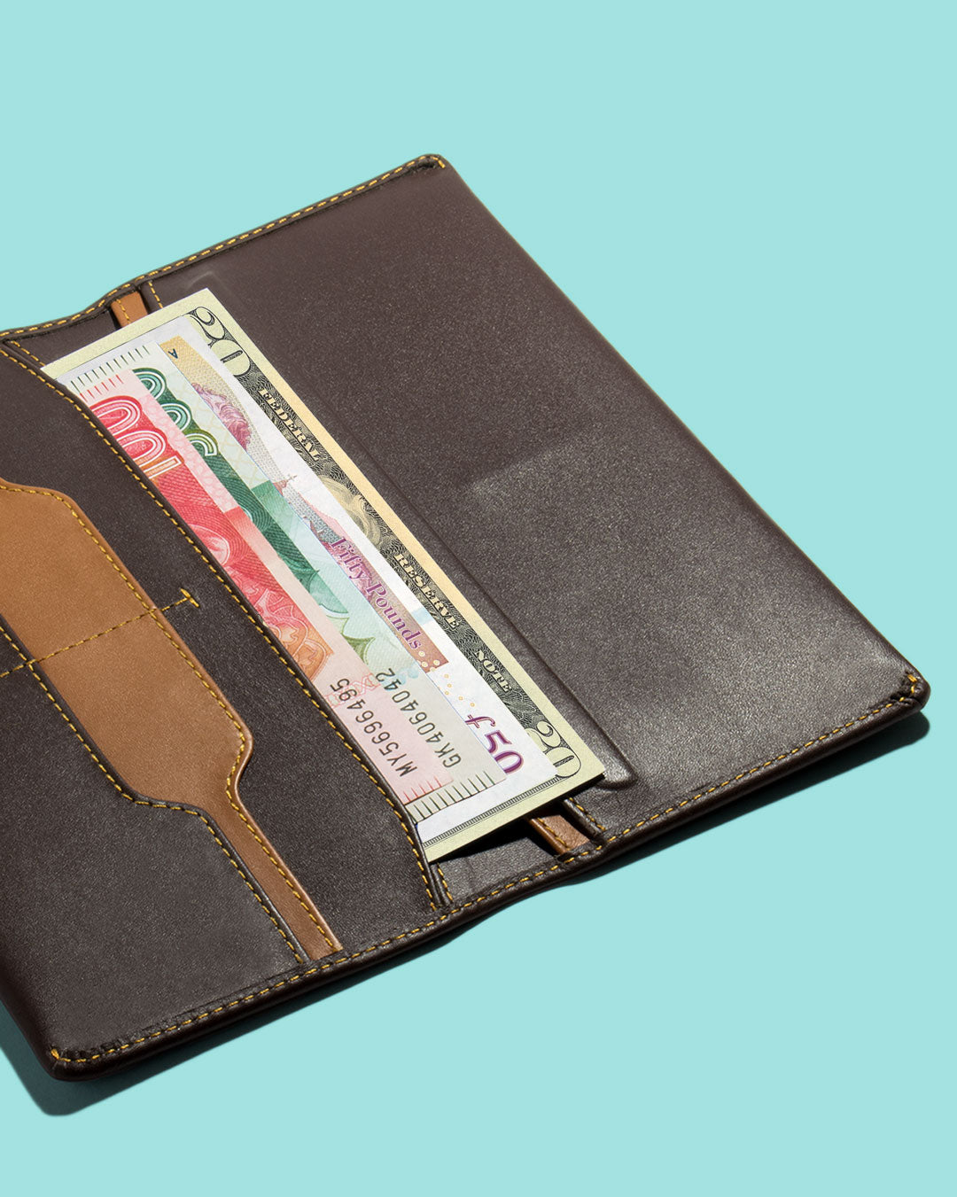 Premium Space-Themed Long Wallet for Men & Women - RFID Blocking Slim Bifold Wallet - Perfect for Travel, Business & Everyday Use