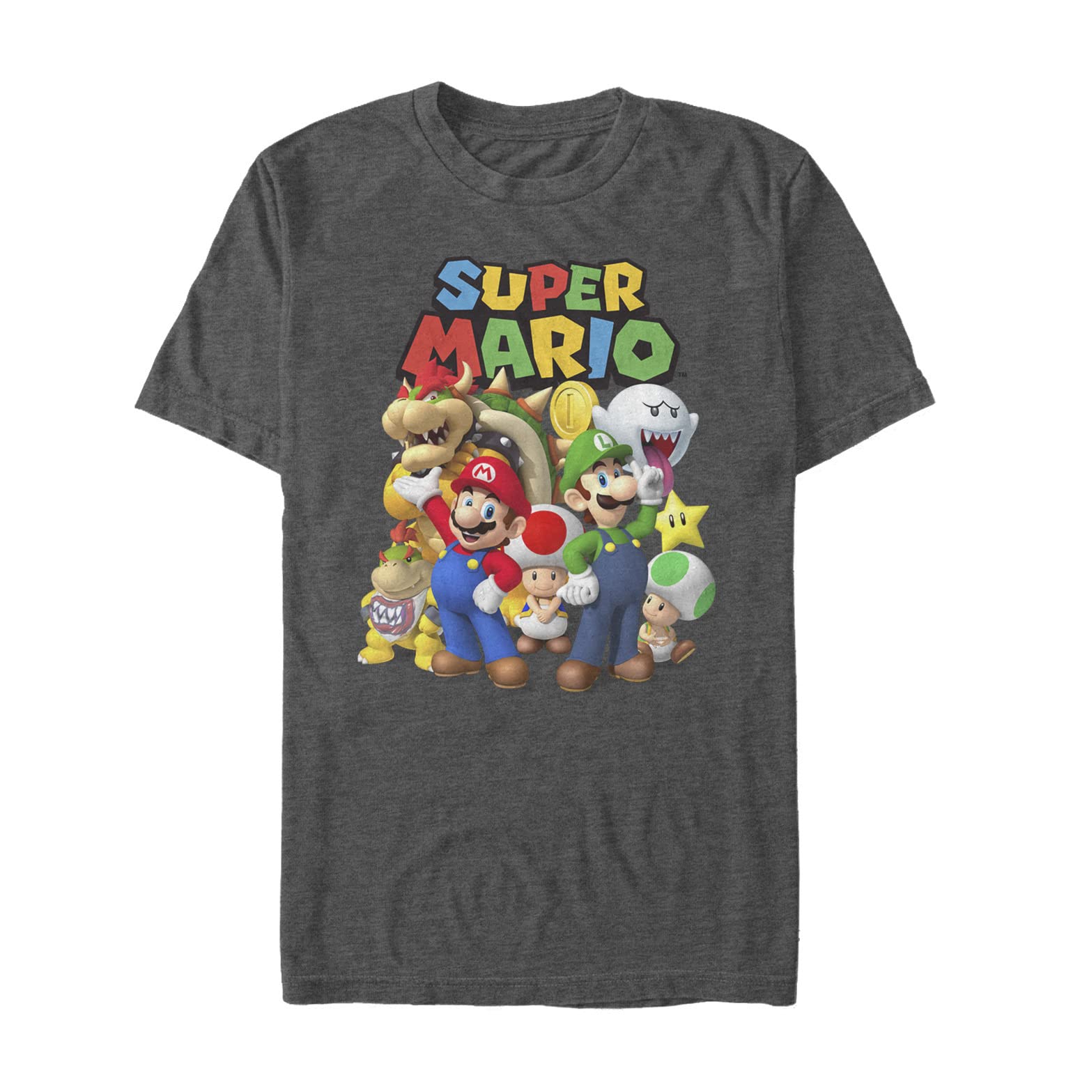 Nintendo Super Mario Graphic T-Shirt for Men - Casual Gaming Tee for Fans, Cosplay & Everyday Wear
