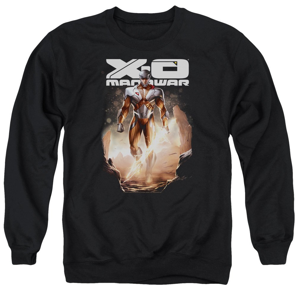 Xo Manowar Men's Lightning Sword Graphic Sweater - Stylish Pullover for Casual Wear, Cosplay & Gaming Enthusiasts