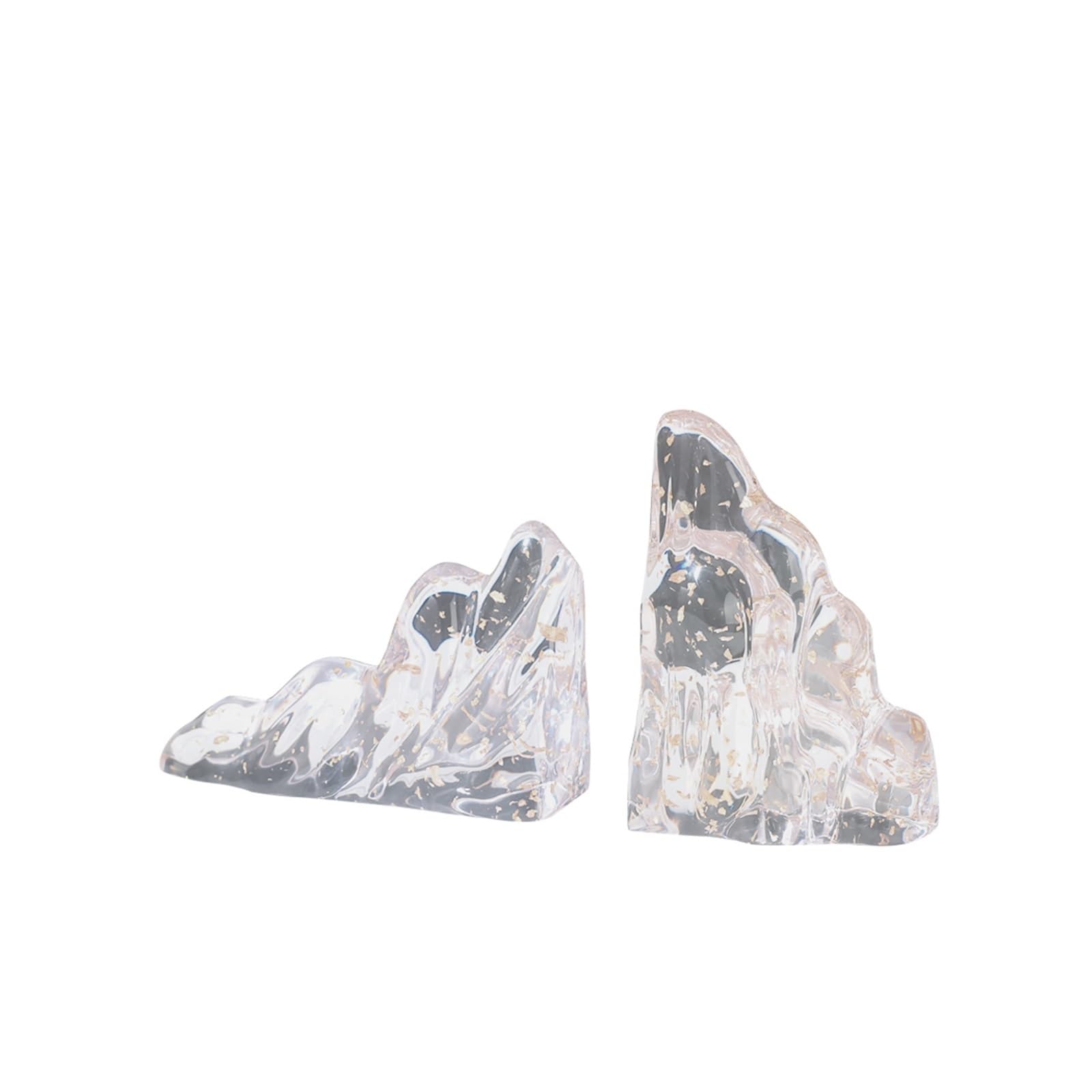 Decorative Resin Bookends for Shelves - Heavy Duty Book Organizer for Office, Library, Study & Bedroom - Stylish Bookshelf Tidy with Non-Slip Base (Perfect for Organizing Novels, Textbooks & Decorative Displays)