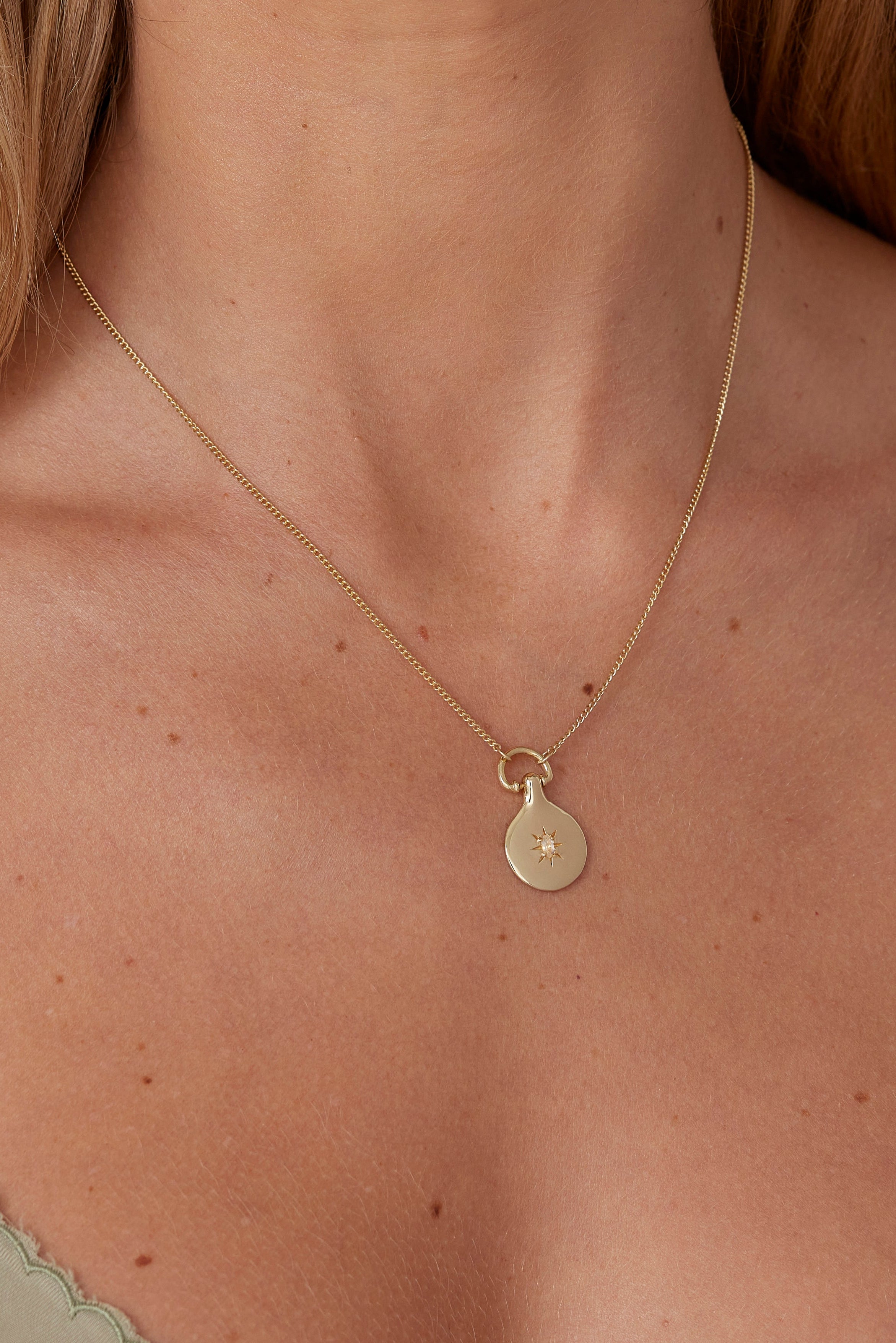 Starry Night Moonstone Silver Pendant Necklace - Handmade Bohemian Jewelry for Women - Perfect for Boho Chic Outfits & Special Occasions