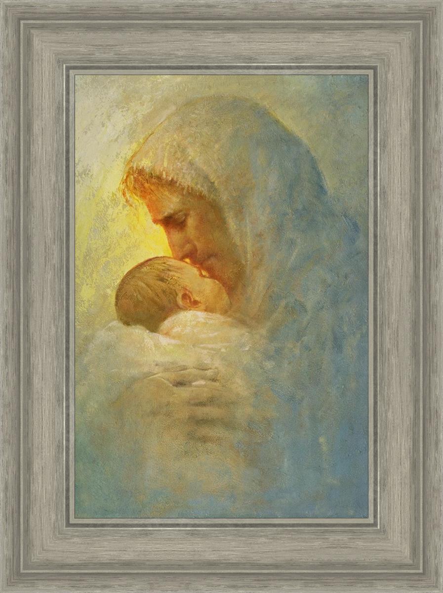 Abba By Yongsung Kim - Premium Christian Wall Art for Home & Church Decor | Inspirational Bible Verse Canvas Painting for Living Room, Bedroom & Office