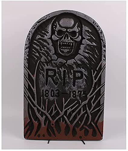 CHOUREN 4-Piece Halloween Horror Decoration Set - Spooky Graveyard Tombstones & Lawn Decor for Haunted House, Courtyard, or Party (Brown/Black) - Perfect for Outdoor Halloween Displays & Scary Yard Decorations