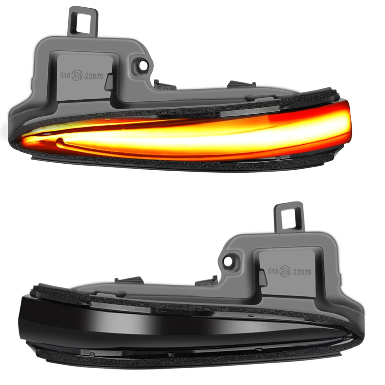 EEEKit 2PCS LED Side Mirror Turn Signal Lights - Sequential Dynamic Indicator Strip for 2016-2023 Toyota Tacoma, 2019-2024 RAV4 XA50, 2020-2024 Highlander XU70 - Easy Installation & Enhanced Safety for Night Driving & Parking