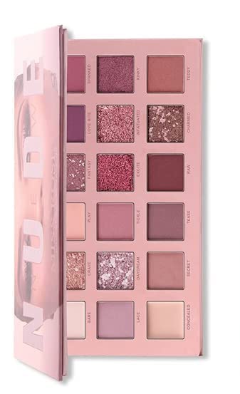 Ashavhuda 18-Color Nude Eyeshadow Palette - Semi-Matte Finish for Day & Night Makeup | Perfect for Professional Makeup Artists & Everyday Natural Looks
