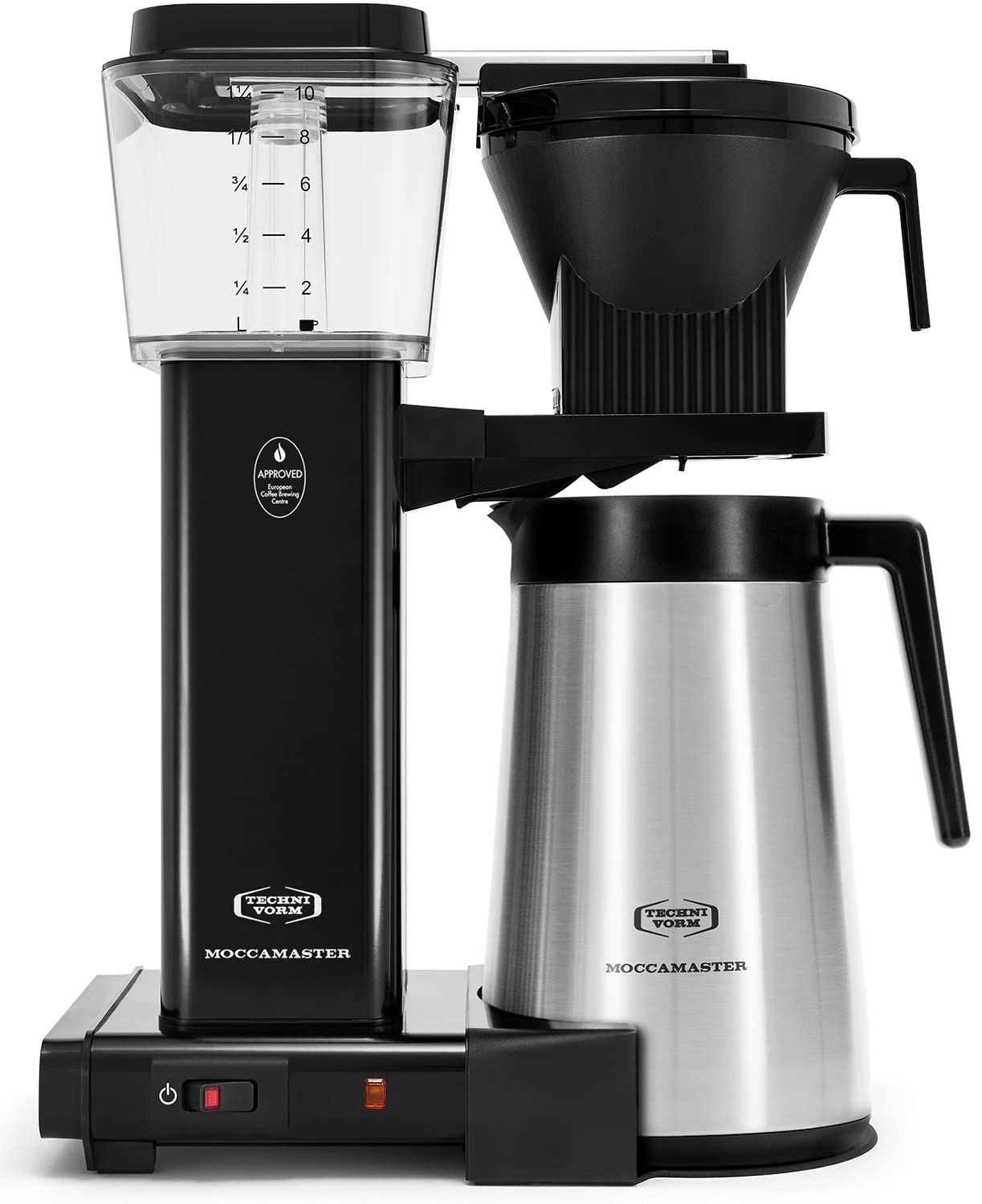 Technivorm Moccamaster 79314 KBGT 10-Cup Thermal Coffee Maker with 40oz Black Carafe - Perfect for Home, Office & Entertaining