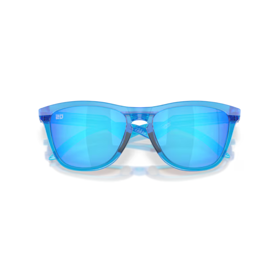 Oakley Frogskins Hybrid Sunglasses - Primary Blue/Cool Grey/Prizm Sapphire Lens (0OO9289 928903) - UV Protection, Lightweight & Stylish for Outdoor Sports, Driving & Everyday Wear