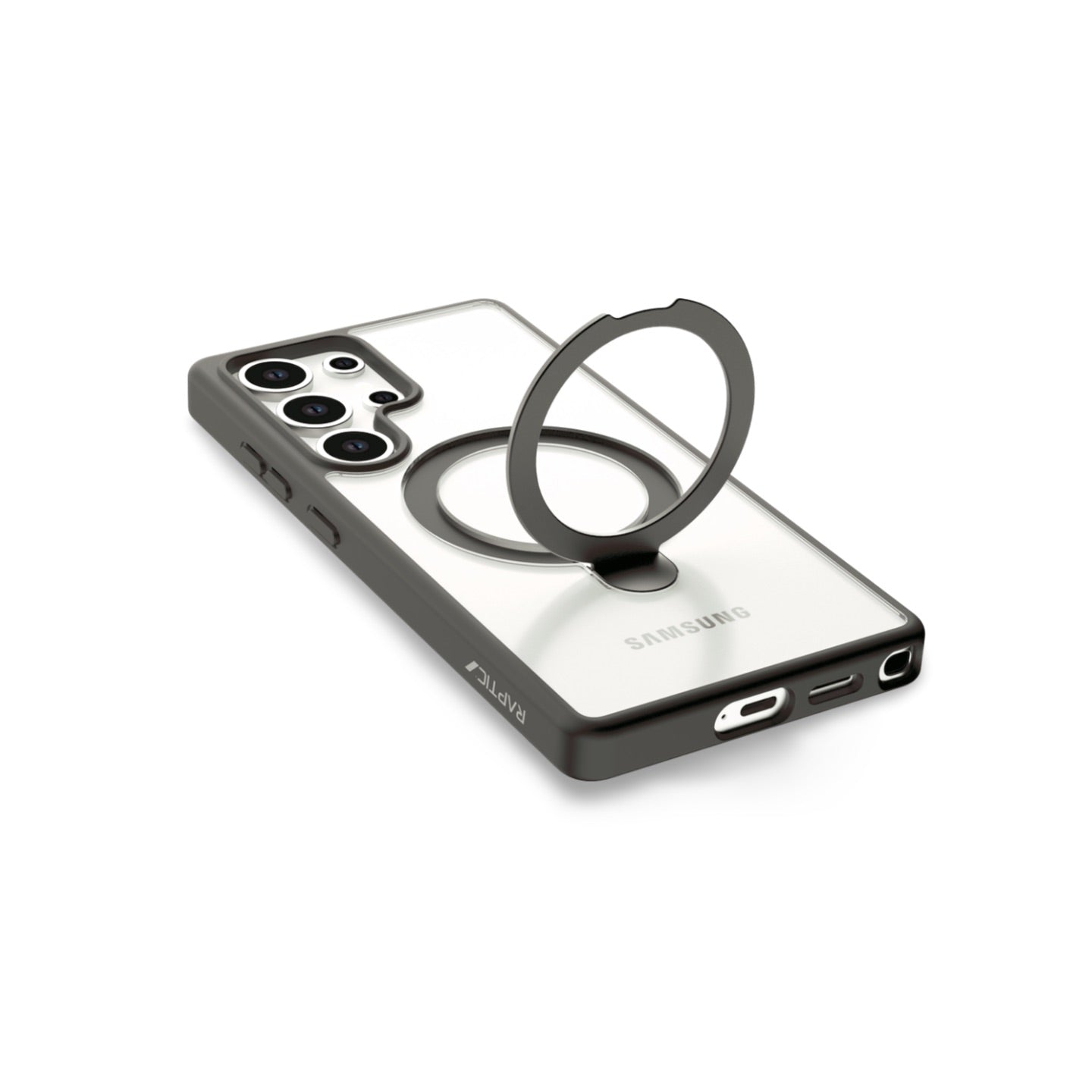 Samsung S25 Stand Case - Raptic Air Stand Protective Cover with Kickstand for Hands-Free Viewing | Perfect for Watching Videos, Video Calls, and Gaming