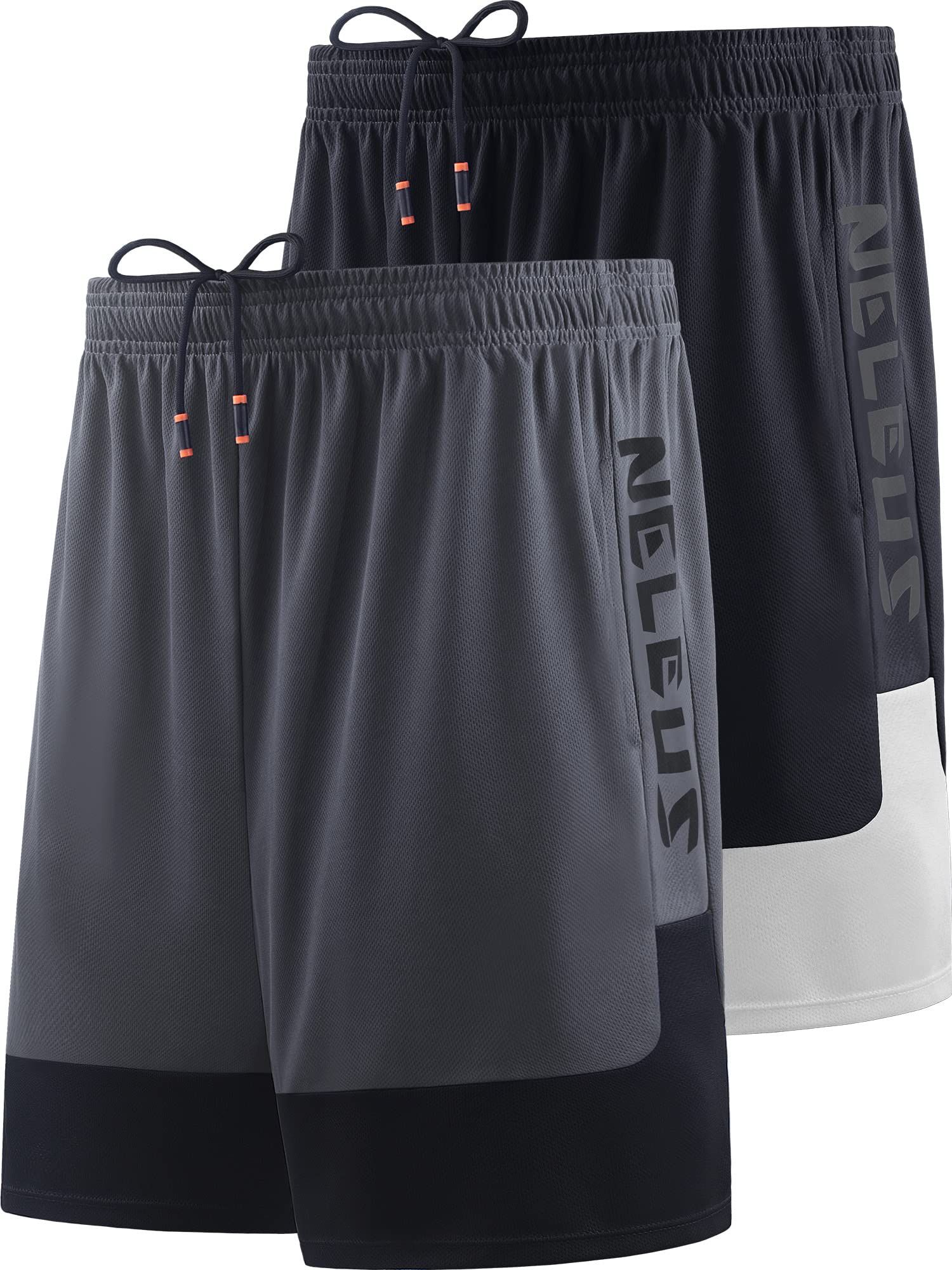 NELEUS Men's Lightweight Workout Athletic Shorts with Pockets - Breathable Gym Running Basketball Training Shorts for Men - Perfect for Sports, Exercise & Casual Wear