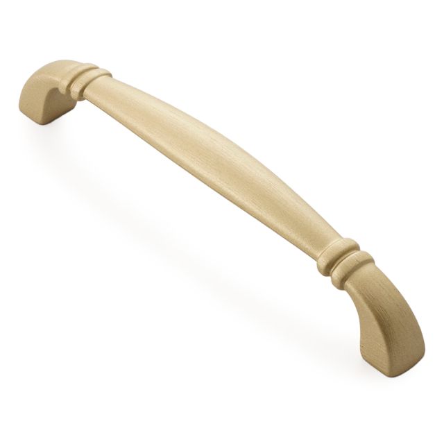 Castella Century Handle - Matt Brushed Brass Cabinet Pull - Vintage Style Drawer Handles for Kitchen & Bathroom - Perfect for Home Renovation and Furniture Upgrade