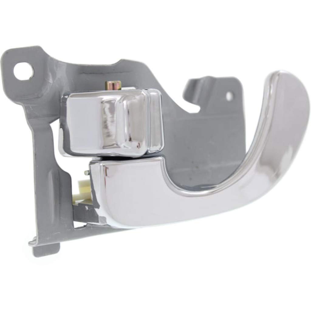 Mitsubishi Galant 1999-2003 Chrome Interior Door Handle with Lock Button - Driver Side Front Replacement for All Submodels | Car Accessories & Interior Upgrade