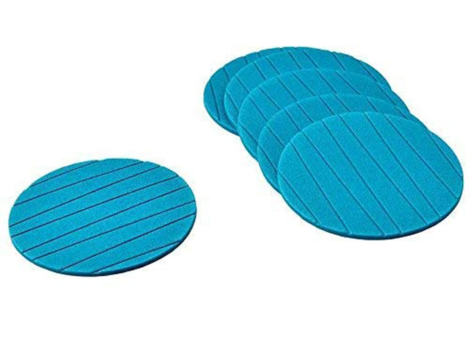 Kuber Industries 12-Piece Soft EVA Foam Coasters Set - Non-Slip, Heat Resistant for Coffee Mugs, Tea Cups & Beer Cans - Perfect for Home, Office & Bar Use (Green)