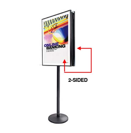 2-Sided Swing Open Metal Frame Poster Stand - Classic SwingStand Display in 4 Sizes (23x35, 27x40, 35x47, 41x59 inches) - Perfect for Trade Shows, Retail Stores & Event Signage
