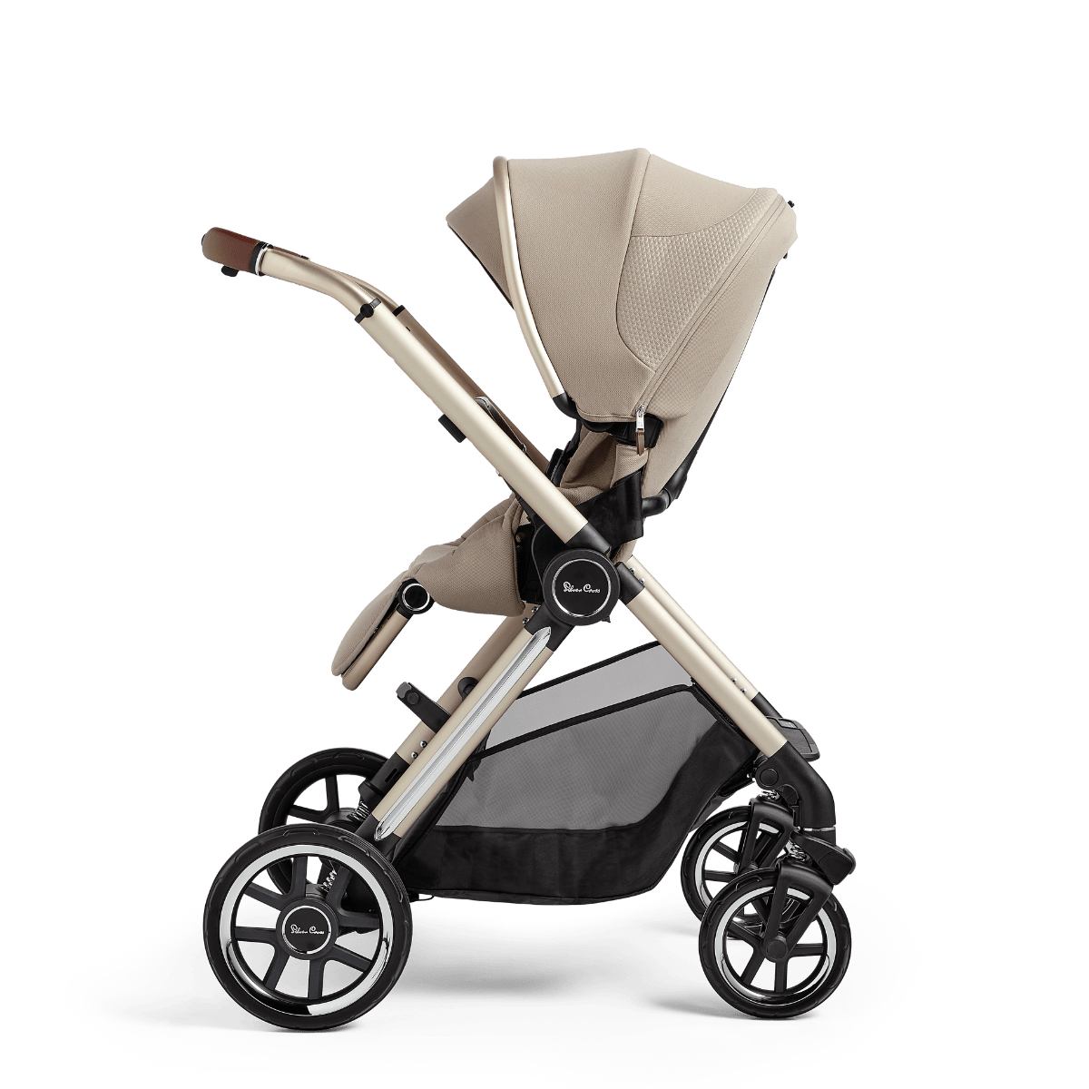Silver Cross Reef Stroller with Folding Bassinet - Lightweight Compact Travel Baby Stroller for Newborns & Toddlers - Perfect for Shopping, Travel & Daily Walks