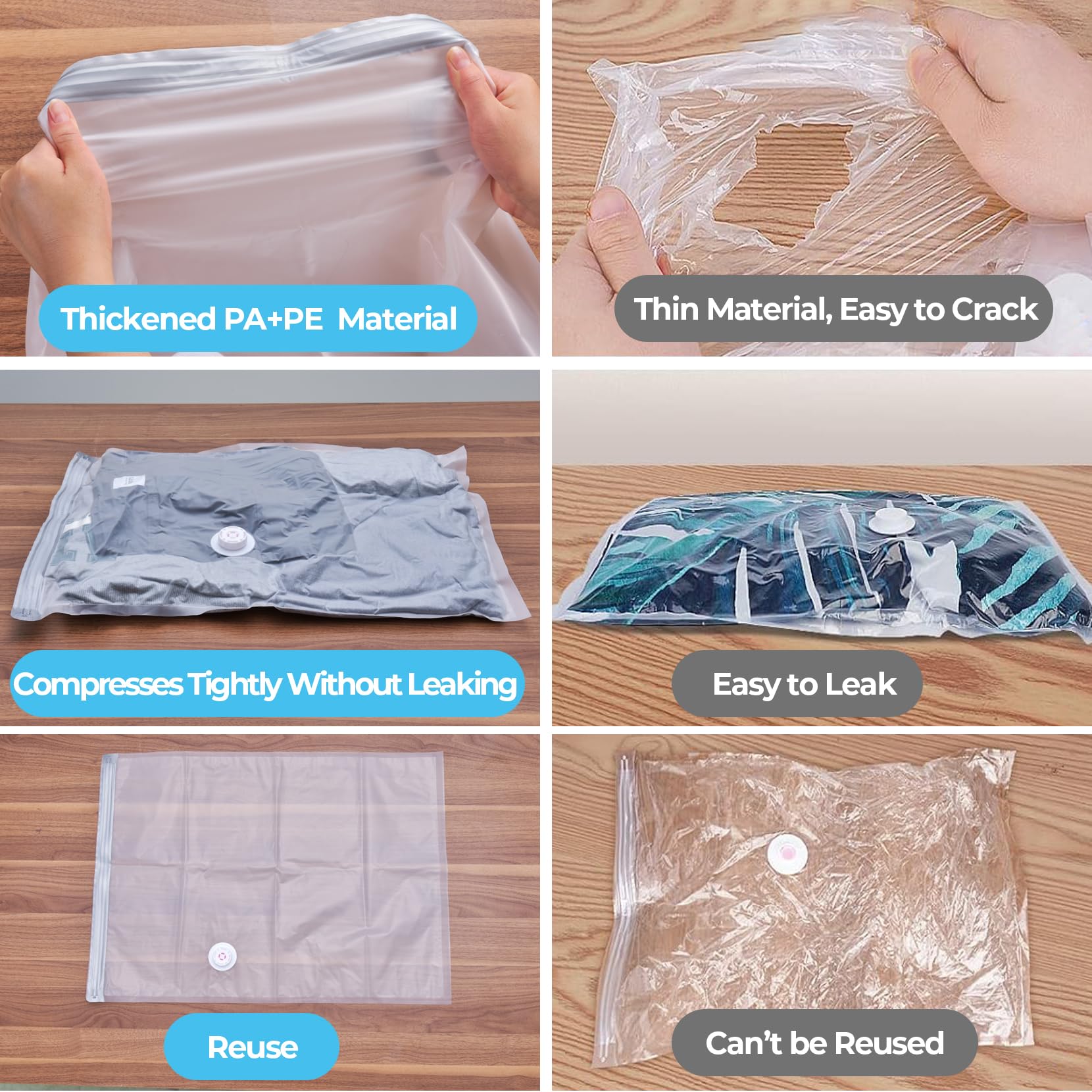 12 Pack Vacuum Storage Bags with Electric Pump - Space Saving Storage Bags for Clothes, Blankets, Duvets & Bedding (3 Jumbo/3 Large/3 Medium/3 Small) | Ideal for Home Organization, Seasonal Storage & Travel Packing