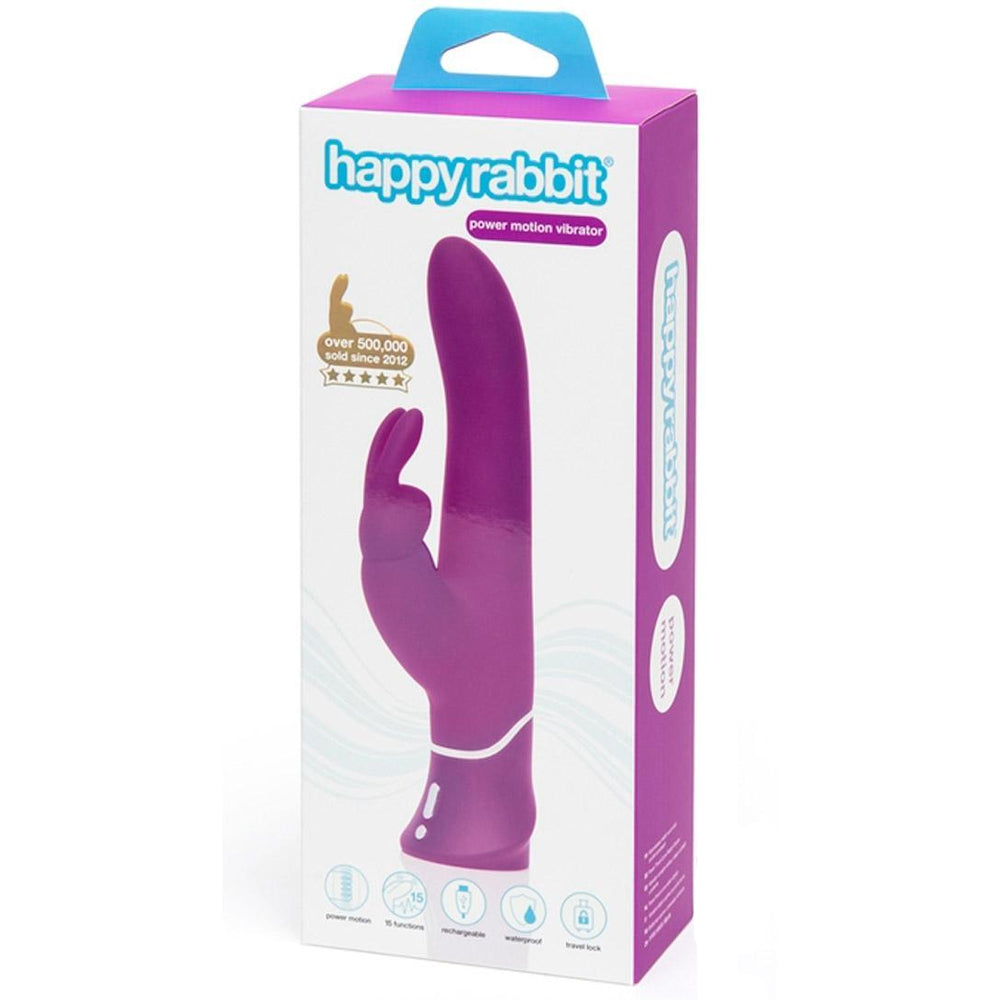 Happy Rabbit Power Motion Pulsating Vibrator - Rechargeable G-Spot Massager for Women, Waterproof Adult Toy for Couples & Solo Play - Perfect for Relaxation & Intimate Moments