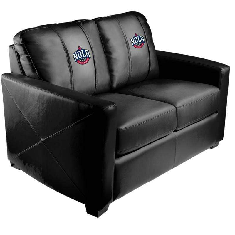 NBA Team Logo Stationary Loveseat - Comfortable Two-Seater Sofa for Living Room, Game Room & Man Cave Decor