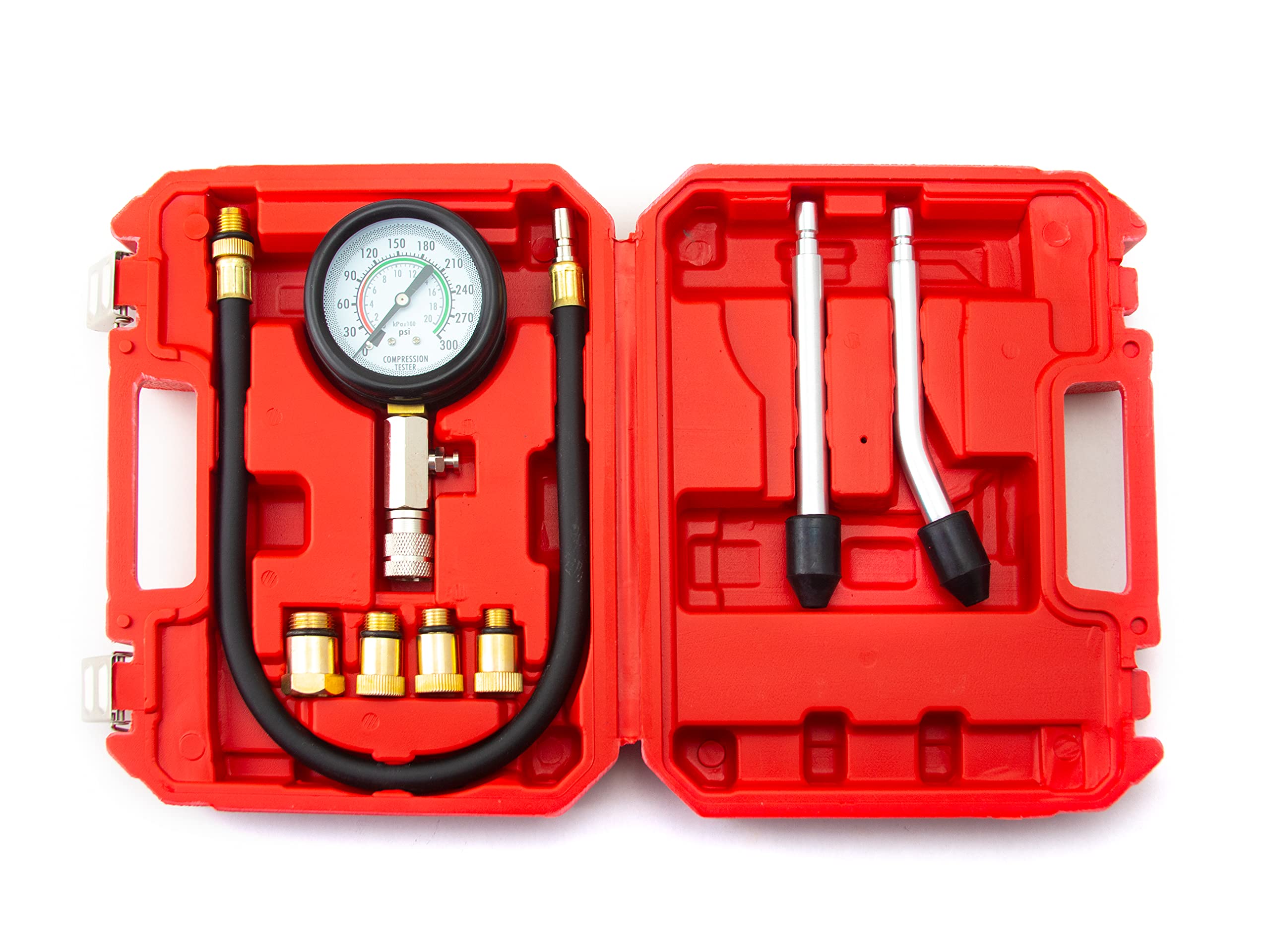 VCT Auto Motorcycle ATV Engine Compression Tester Kit - Professional Diagnostic Tool for Car, Bike & ATV Engines - Perfect for Mechanics & DIY Enthusiasts