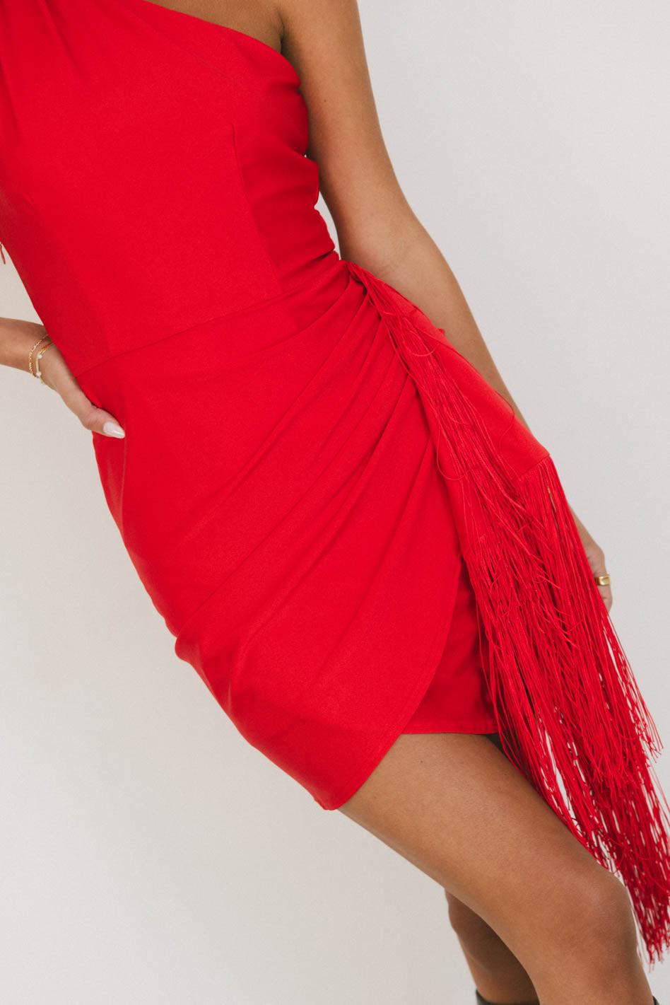Audria Red Fringe Mini Dress - Sexy Party & Night Out Outfit for Women | Final Sale