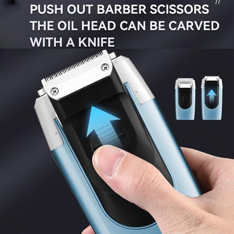 Men's Electric Razor - 3-Speed Rechargeable Shaver for Beard, Hair & Bald Head with Extra Mesh - Perfect for Home, Travel & Grooming Kit