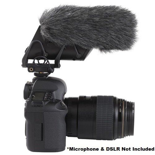 Shure A83-FUR Windjammer - Professional Windscreen for LensHopper VP83 & VP83F Shotgun Microphones - Reduce Wind Noise for Outdoor Filming, Vlogging, and Interviews