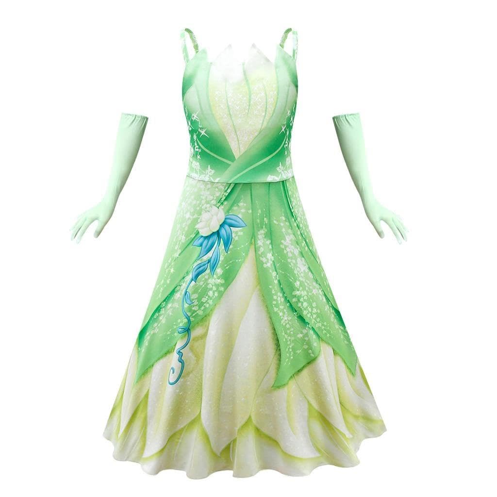 Cute Daisy Frog Princess Costume for Toddler Girls - Halloween, Birthday Party Dress Up Outfit - Perfect for Fairy Tale Play & Photo Shoots