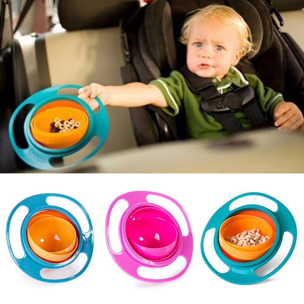 360° Rotating Magic Gyro Bowl - Spill-Proof Feeding Bowl with Lid | BPA-Free Plastic | Perfect for Kids, Toddlers & Special Needs | Great for Mealtime, Snacks & Travel