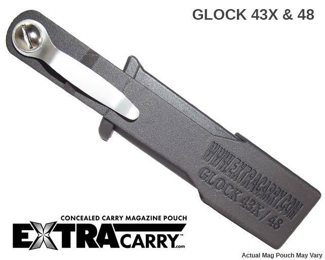 Glock 48 9mm 10 Round Magazine Pouch - Tactical Concealed Carry Holster for Pistol Accessories | Perfect for Range Training & Everyday Carry (EDC)
