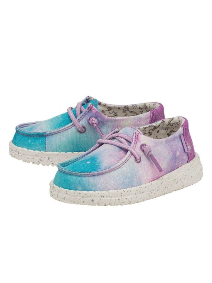Hey Dude Youth Wendy Shoes - Unicorn Dreamer Style | Comfortable Casual Sneakers for Girls | Perfect for School, Playdates & Everyday Wear
