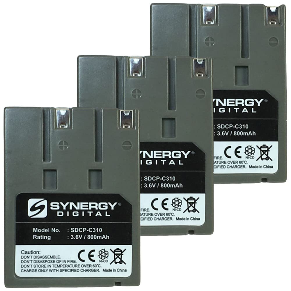 Interstate Batteries TEL0840 Cordless Phone Battery Combo-Pack - 3 x SDCP-C310 Replacement Batteries for Panasonic Cordless Phones | Long-Lasting Power for Home & Office Communication