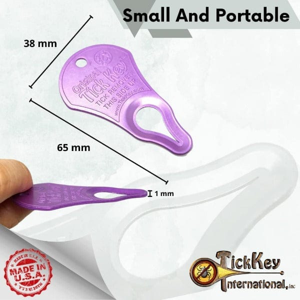 Original TickKey - Safe & Easy Tick Removal Tool for Dogs, Cats & Humans - Perfect for Hiking, Camping & Outdoor Adventures
