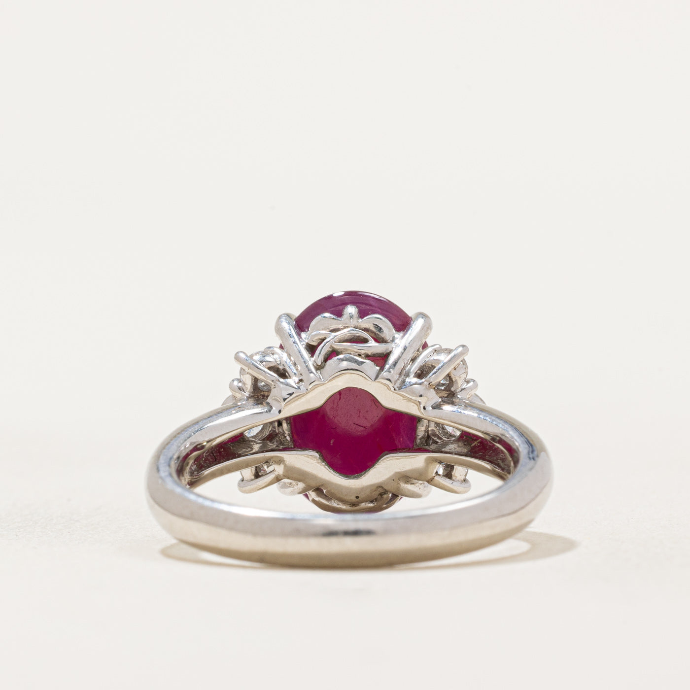 GIA Certified Unheated Burma Star Ruby and Diamond Ring - 5.054ct Natural Ruby with 0.37ctw Diamonds - Size 6.5 - Perfect for Engagement, Anniversary & Luxury Gift Giving
