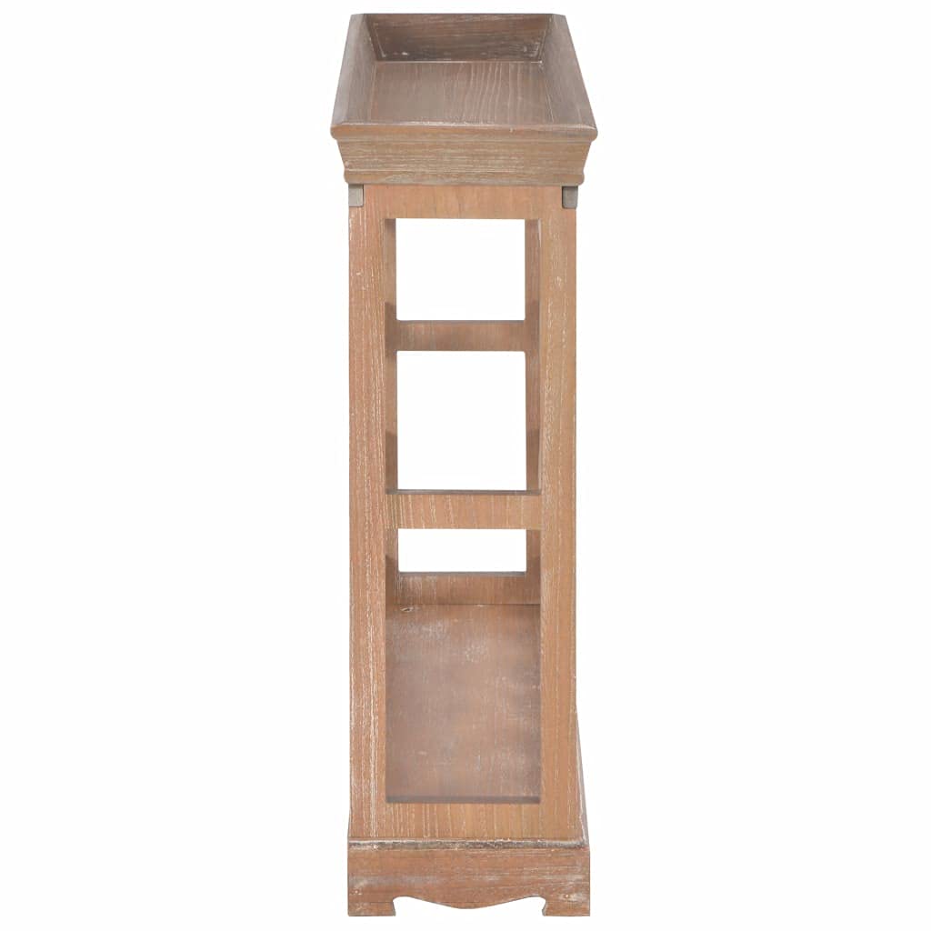 Modern Freestanding Floor Wine Rack - Large Capacity 12 Bottle Storage, Brown MDF Wine Cabinet 27.6