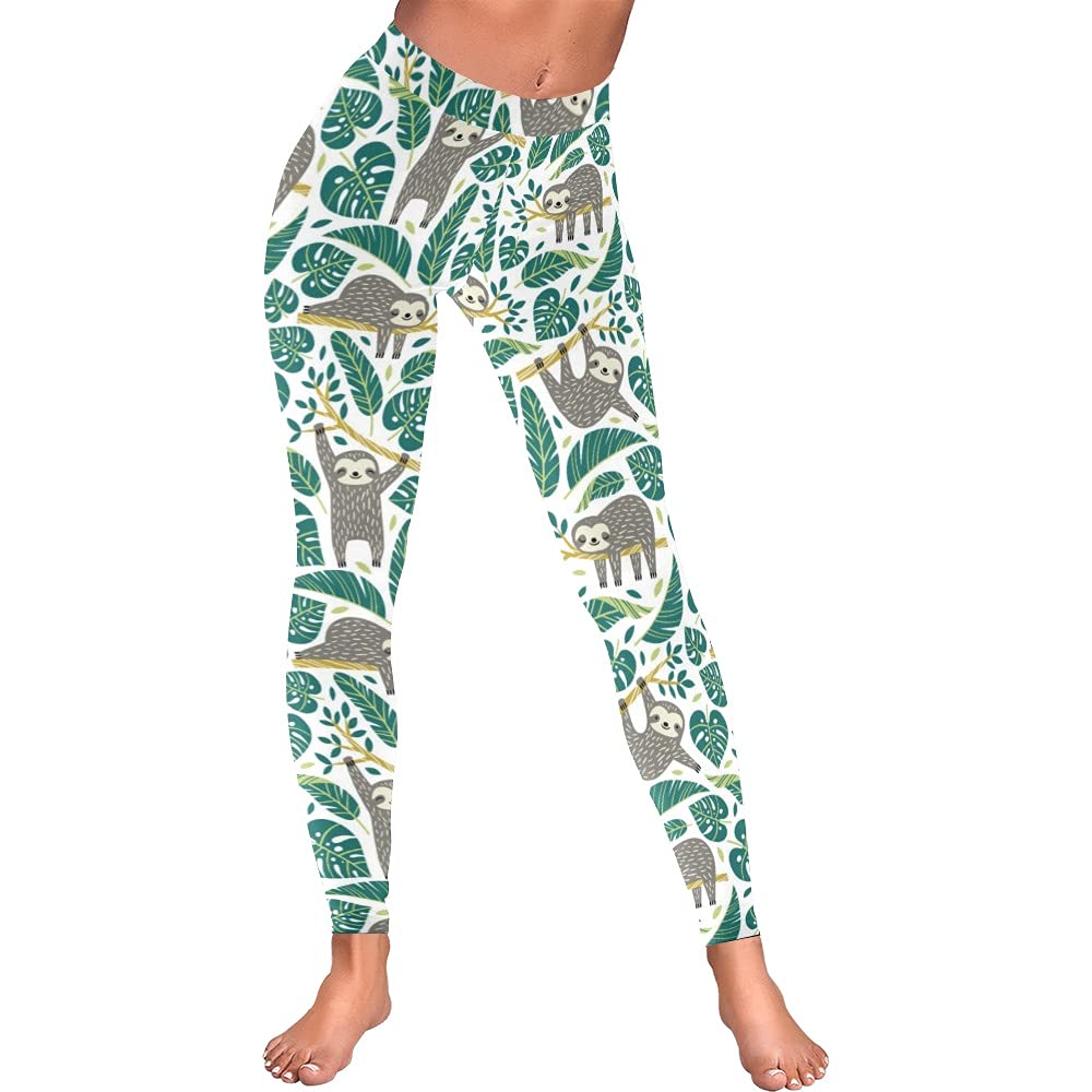 Artsadd Women's High Waisted Cow Print Yoga Pants - 7/8 Length Capri Leggings with Tummy Control for Running, Workout & Casual Wear | Soft Compression Tights for Women