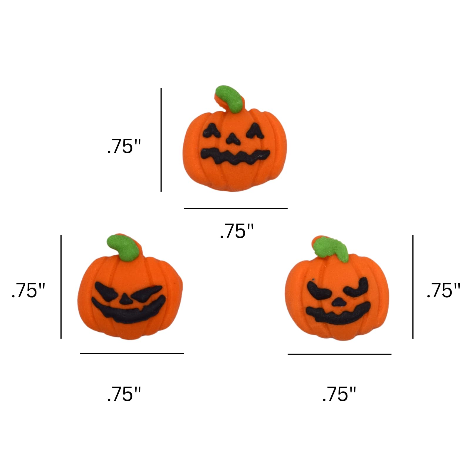 Halloween Edible Cake Decorations - 15 Count Ghost & Pumpkin Candy Toppers for Cupcakes, Cookies & Cakes | Perfect for Halloween Parties, Baking & DIY Desserts