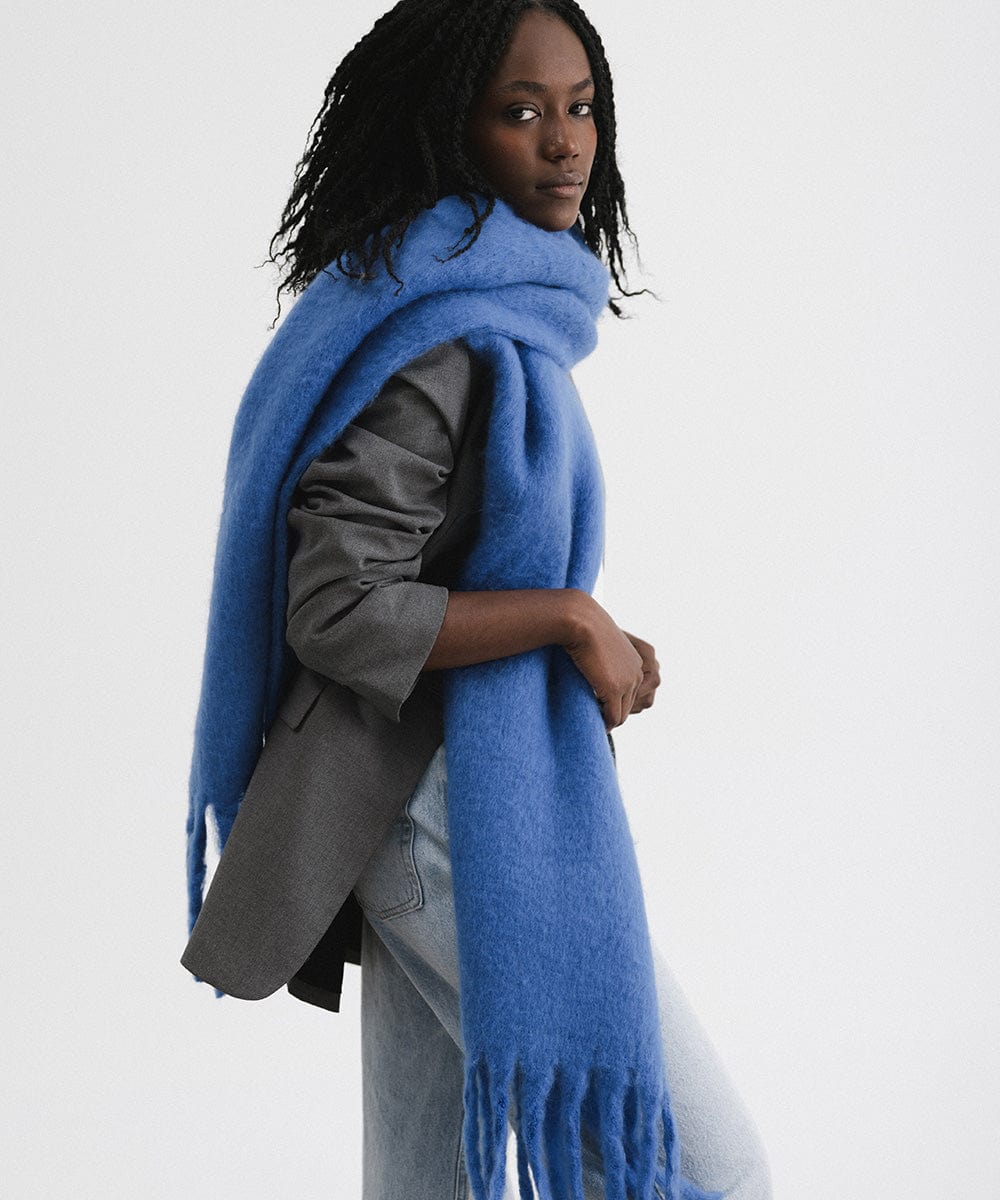 Soft & Chunky Mik Oversized Knit Scarf for Women - Winter Warm Fashion Accessory - Perfect for Cold Weather, Travel & Outdoor Activities