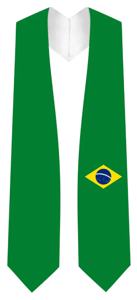 International Flag Graduation Stole - Multicolor Sash for Graduation Ceremony - Perfect for High School & College Commencement