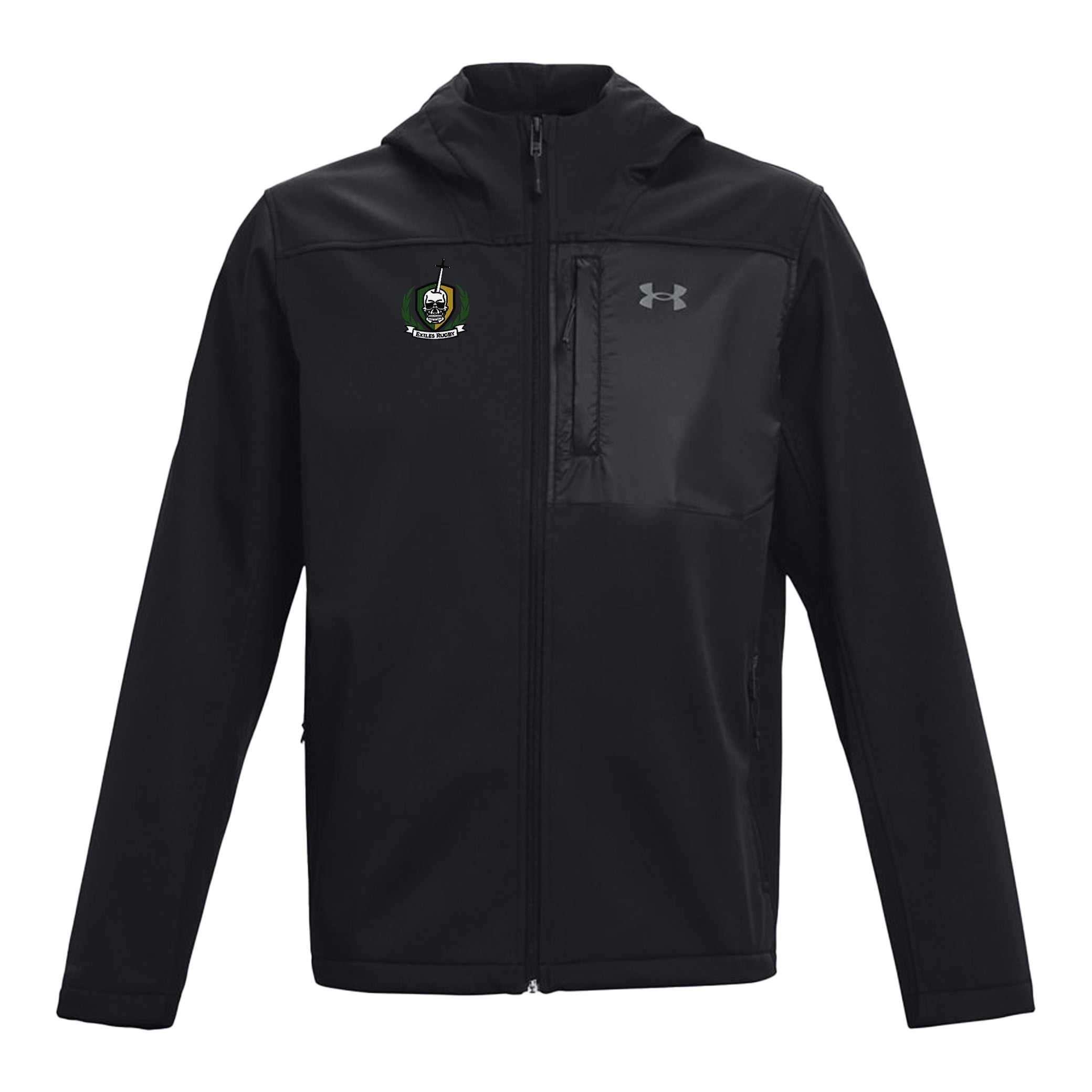 Exiles RFC Coldgear Infrared Hooded Jacket for Men - Thermal Insulated Winter Coat for Running, Hiking & Outdoor Sports