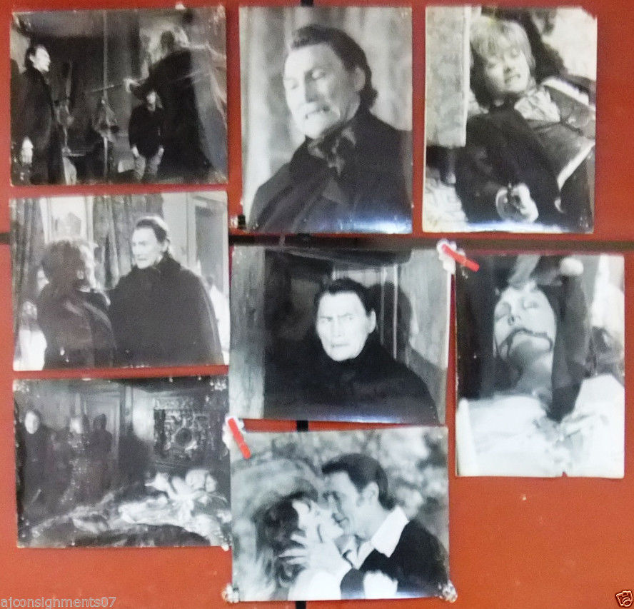 Vintage Dracula (1974) Movie Collectibles - Set of 13 Original 8x10 Black & White Photos Featuring Jack Palance | Classic Horror Film Memorabilia, 70s Cinema Decor, Vampire Theme Wall Art for Movie Buffs & Gothic Home Decor